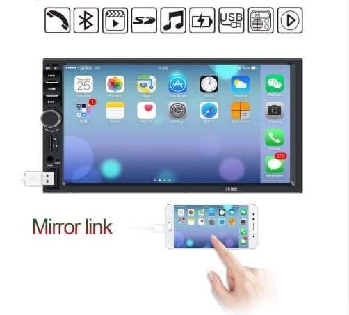 Navigatie MP5 Casetofon Seat Ibiza Waze YouTube prin MirrorLink BT USB