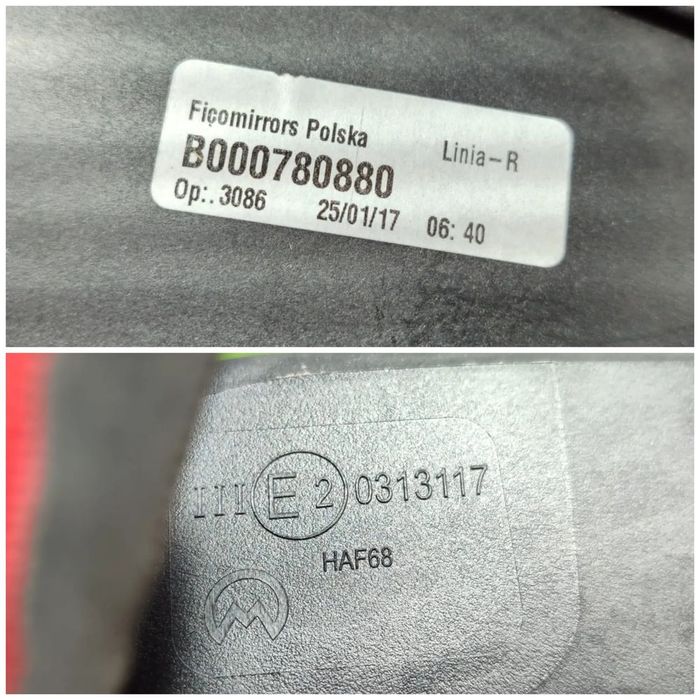 OGLINDA DREAPTA CITROEN C1 2005 – 2014 / PEUGEOT 107 2005 – 2014 / TOYOTA AYGO (AB10) 2005 – 2014 COD OEM B000780880 / E20313117 (5F2)