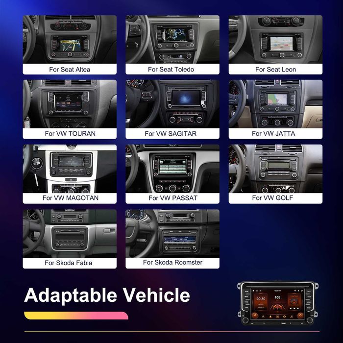 Navigatie Android,VW Passat,Golf,Jetta,Touran,Carplay,4GB + 64GB.