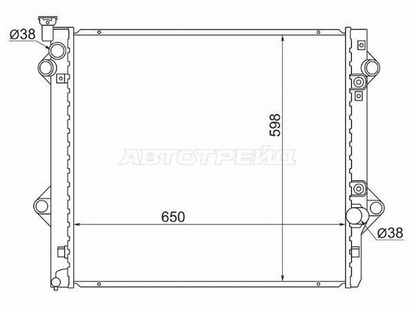Радиатор Lexus Gx 470