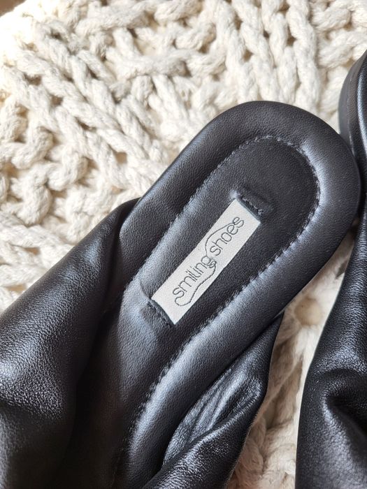 Smiling Shoes papuci negri piele marime 40