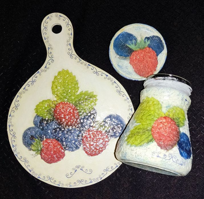 Кухонный набор декупаж ручная работа