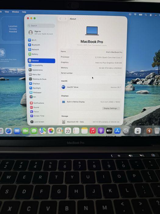 Macbook Pro 13” 2020 i7 16GB 512 SSD - Sibiu