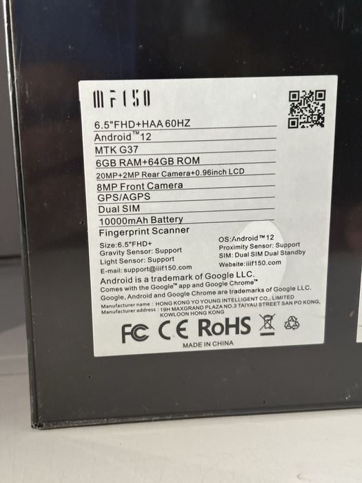 Telefon Rugged MF150, doua displaynight vision, sigilat,transport Zero