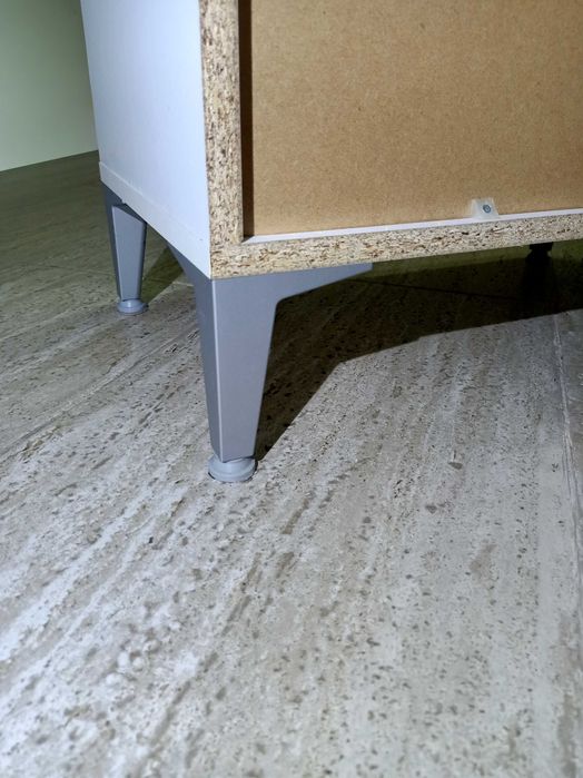 Скрин, Шкаф за антре заоблен бял гланц MDF 58 x 35 x 104,5-110 см