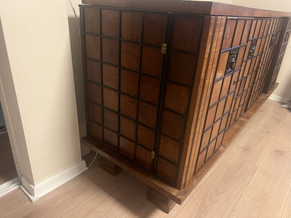Ретро масивен шкаф / бюфет – 60–70-те години