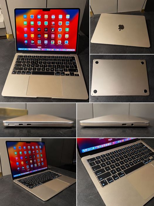MacBook Air M2 13” (2022) | 8GB RAM | 512GB SSD | Battery Health 96% | Cutie Originală