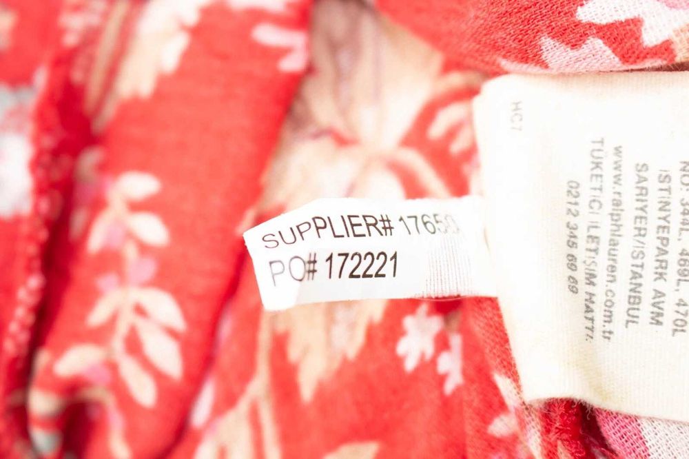 RALPH LAUREN Denim & Supply дамска бохемска блуза на цветя червена М