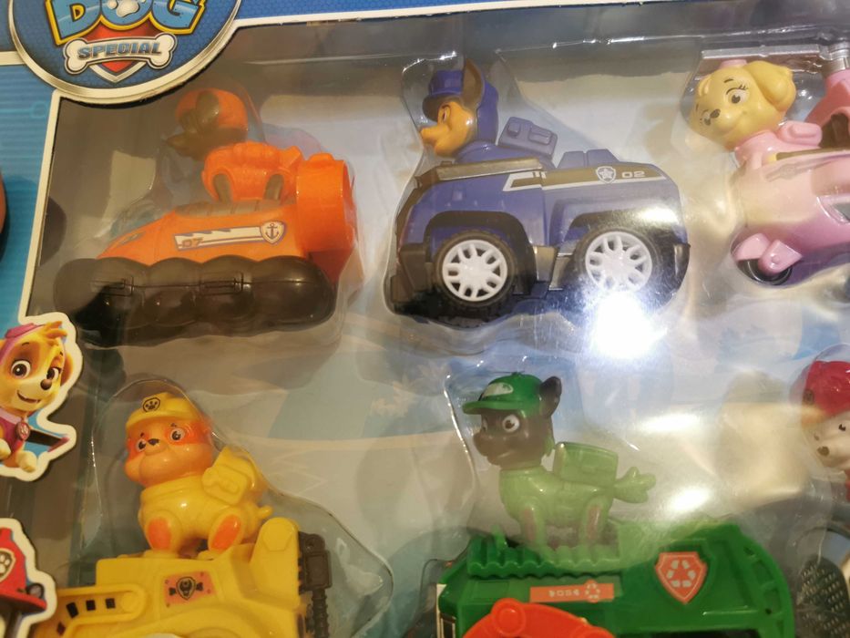 Комплект колички "Колите" Cars, писта с кола, комплект Paw patrol
