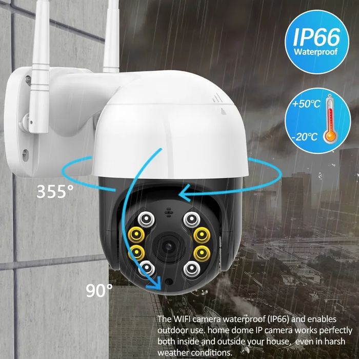 5mp Camera IP supraveghere FIABILA exterior wifi PTZ icsee