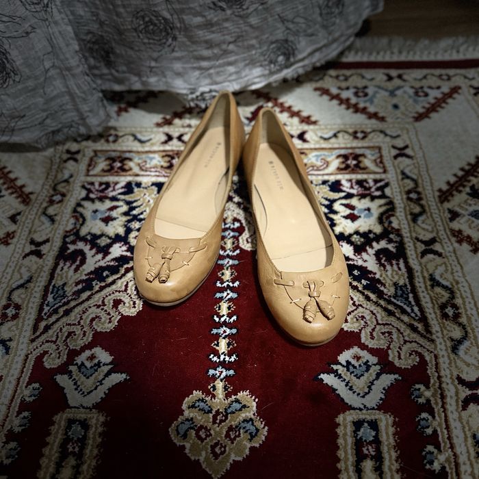 Балетки кожанные