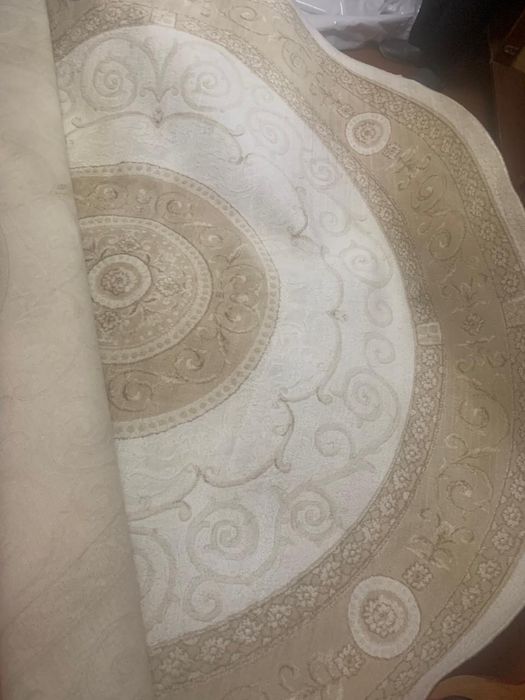 Ковер круглый натуральный