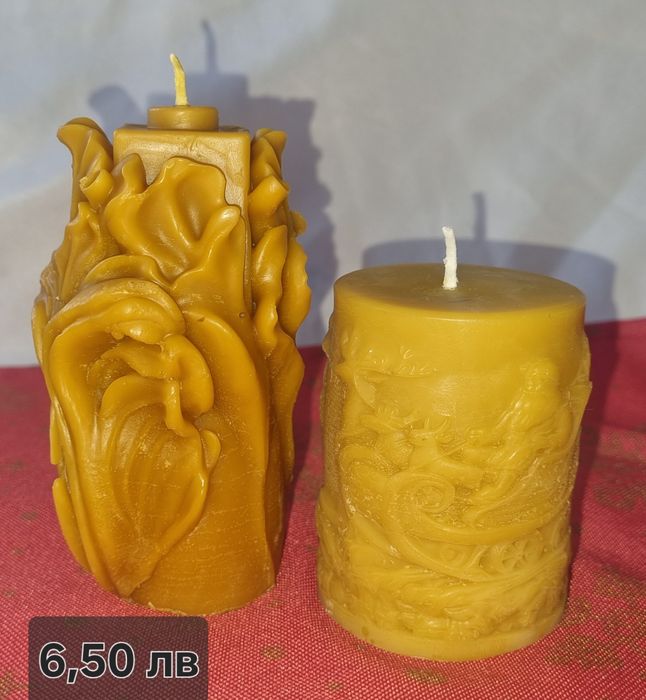 Ръчно изработени свещи от пчелен восък