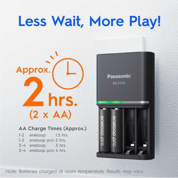 Panasonic Eneloop Pro зарядное устройство + батарейки 4 штуки  JAPAN