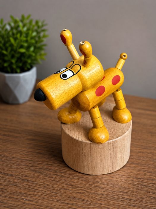 Игрушка марионетка-дергунчик, Чехия. Дерево