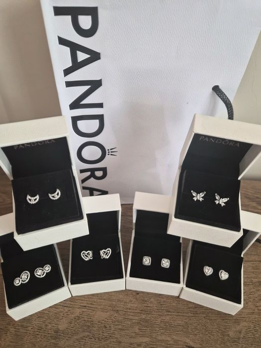 Сребърни обеци PANDORA/ПАНДОРА s925 ale + кутия