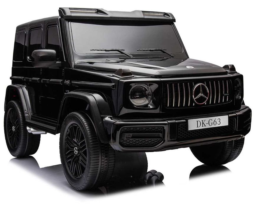 Двуместна джип G63 4X4 24V батерия,MP3, с меки гуми с Кожена седалка