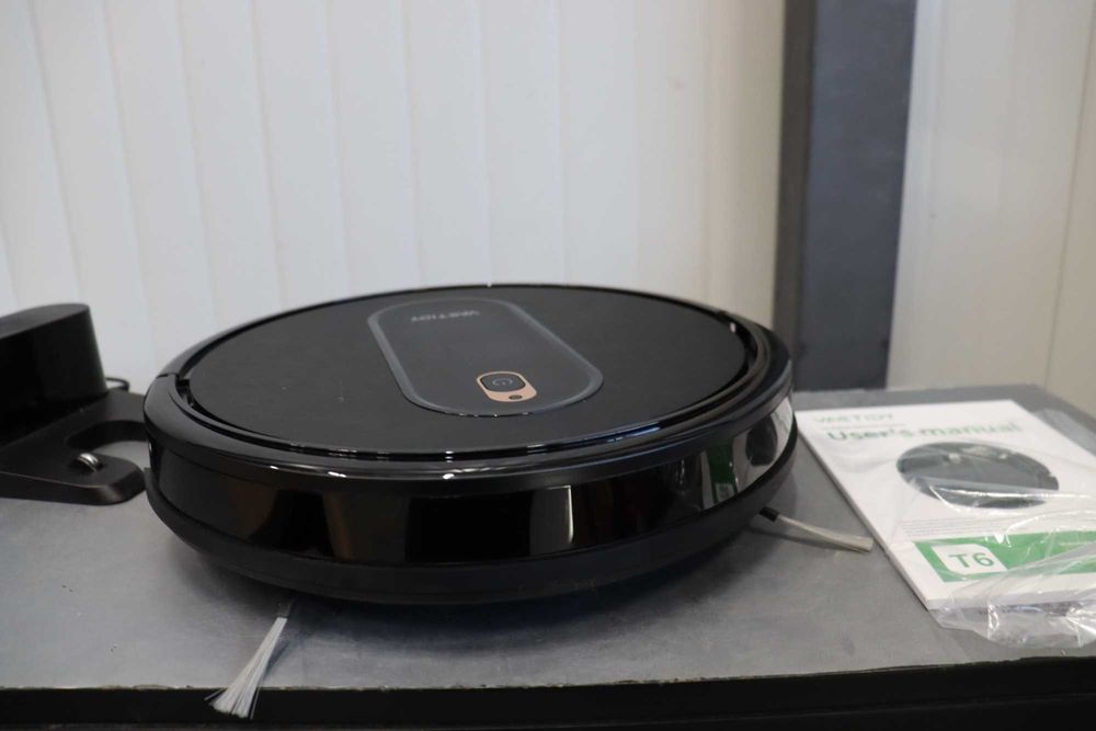 Роботизирана прахосмукачка Vactidy T6, тънка, тиха, WiFi//Alexa/Siri