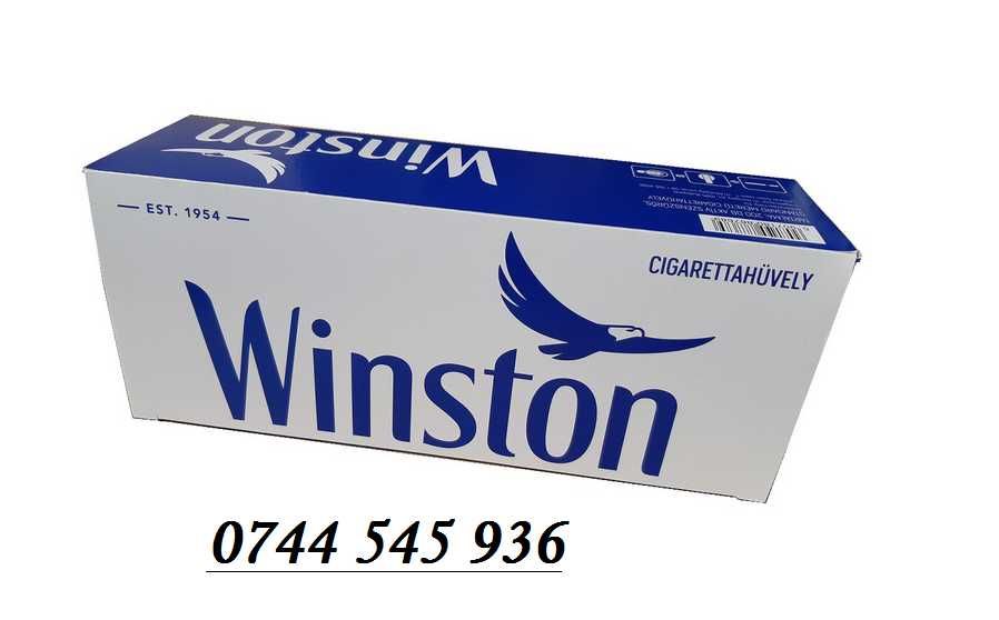 Tuburi pentru tigari Winston albastru, filtre cu carbon