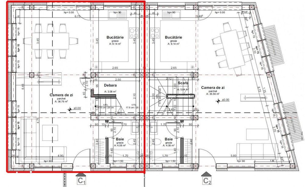 Duplex cu arhitectura deosebita si panorama spre oras | Dambul Rotund