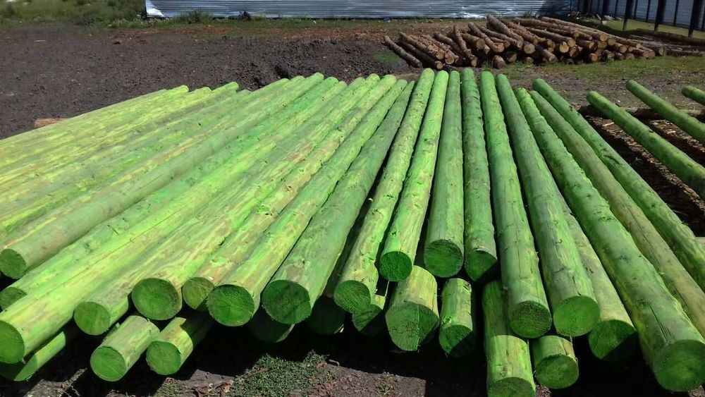 Деревянные опоры для ЛЭП И пиломатериалы