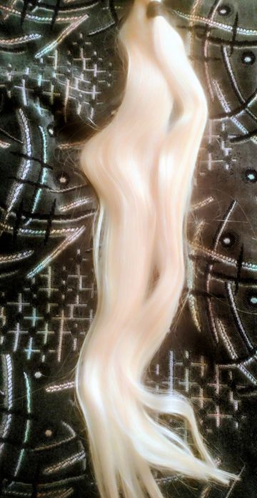 Волосы натуральные блонд