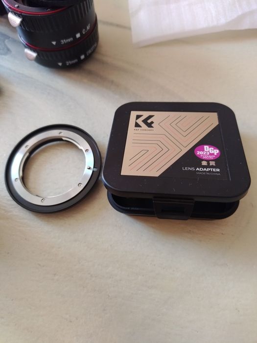 Преходник canon ef към nikon f обектив