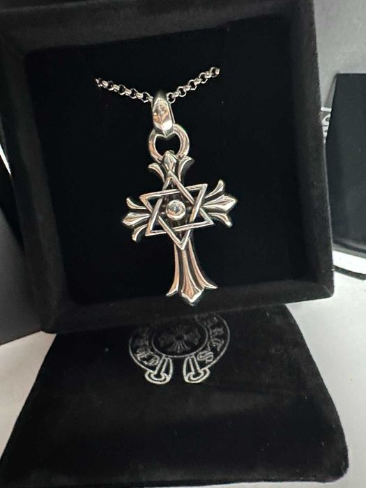 Chrome Hearts колие кръст на  Давид