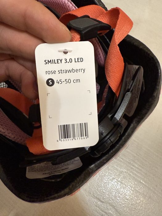 Детска каска Abus Smiley 3.0 rose strawberry