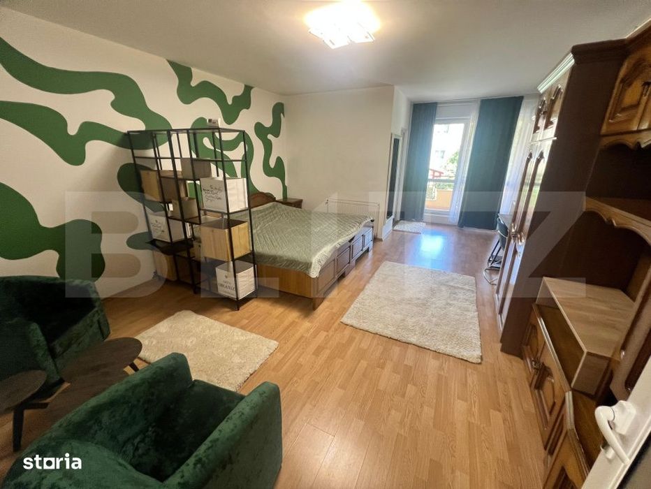Apartament cu 1 camera, 42 mp, decomandat, AC, parcare– Zorilor