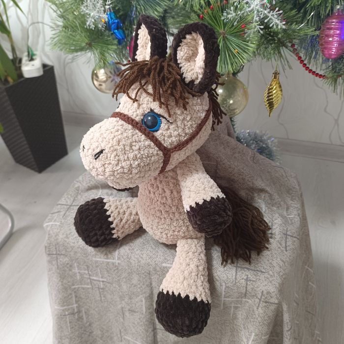 Плюшевая лошадка(ручная работа)