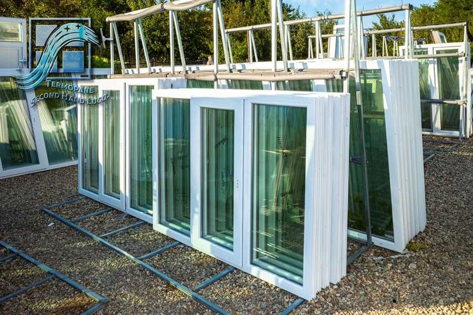 ferestre termopan albe noi 300 lei