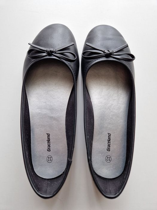Pantofi/balerini, fete, negri, 32, Graceland