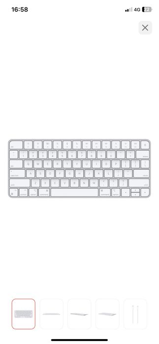 Клавиатура Apple Magic Keyboard 2nd Generation EN, белая (оригинал)