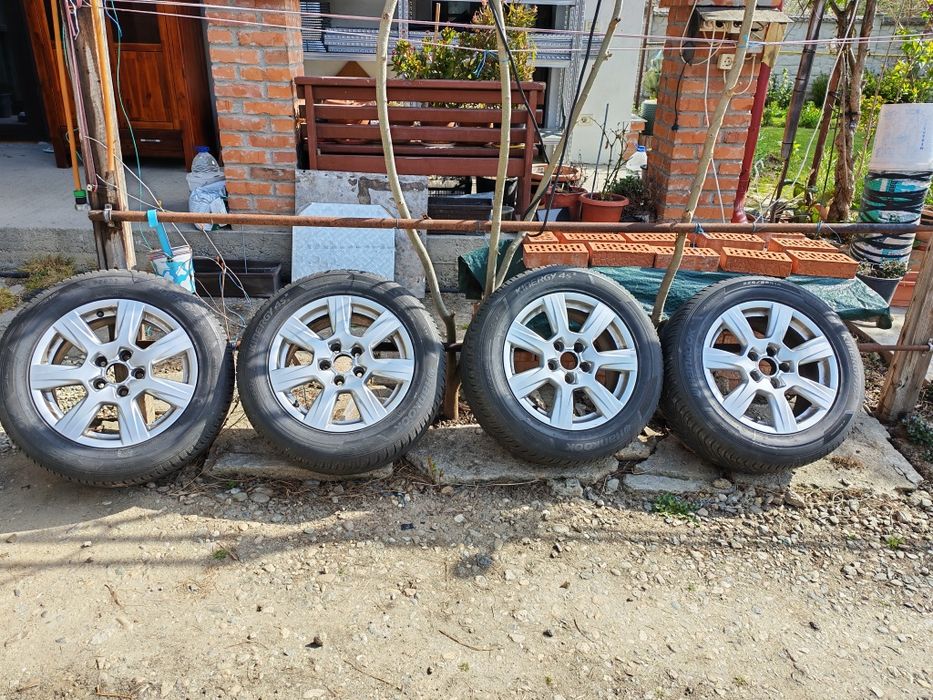 Jante Audi mărime  5*112 cu cauciucuri  225/55/16   Hankook  4-Seasons