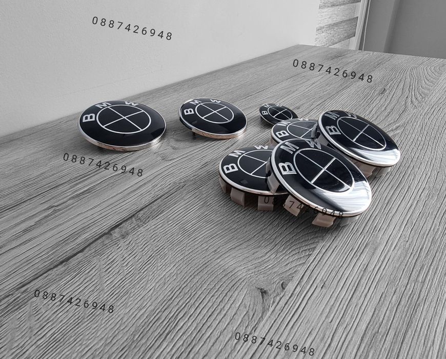 Бмв капачки за джанти емблеми волани бъбреци  Bmw E60 E46 E90 F10 F30