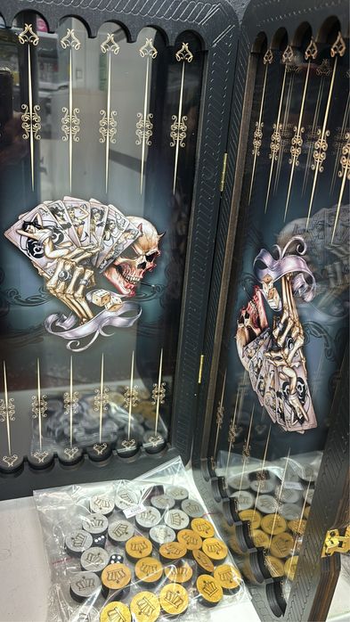 Нарды , ручная работа, стеклянные