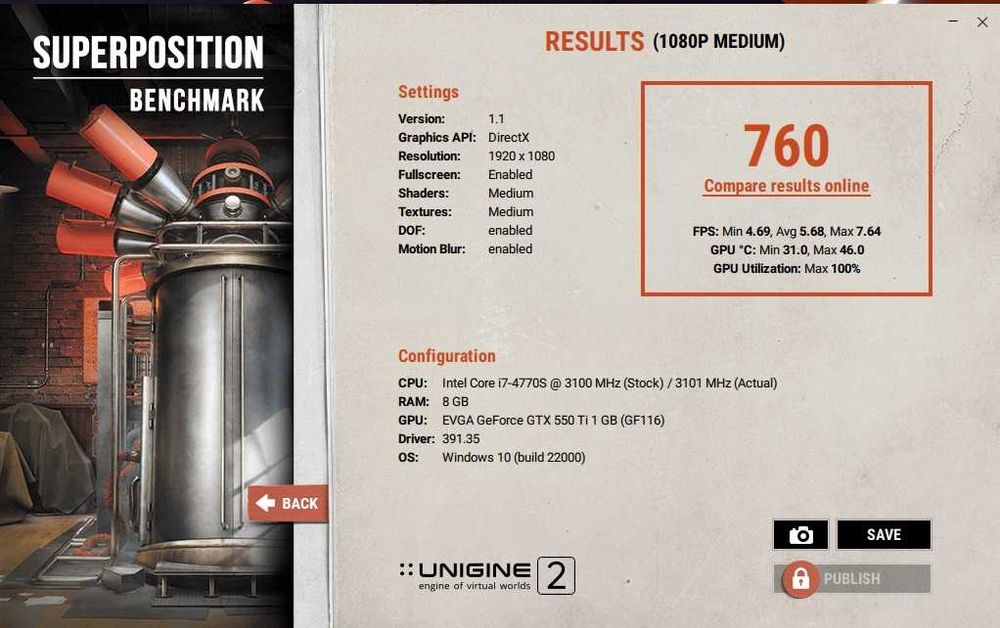 Placa video Gaming vintage EVGA GTX 550 Ti 1Gb 192 bit Impecabila