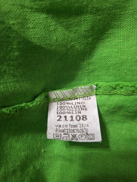 Bluza verde din in