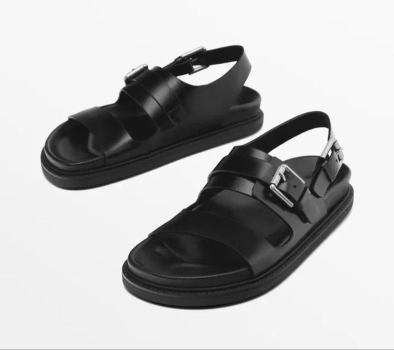 Сандалии кожаные Massimo Dutti