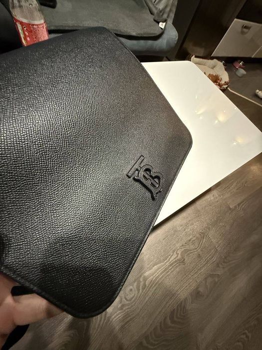 Чанта от естествена кожа Burberry
