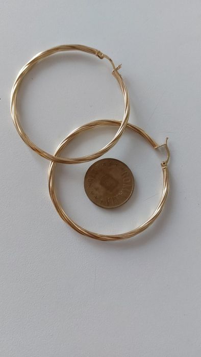 Cercei rotunzi aur 14k