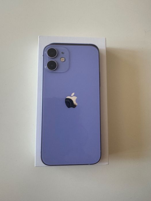 Apple iPhone 12 mini, 64GB, 5G, PURPLE-лилав, КАТО НОВ с много екстри