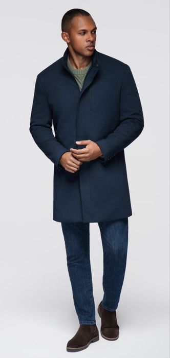 Ombre палто Navy blue