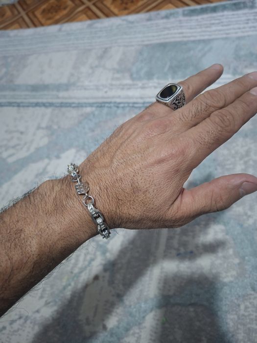 Серебро мужской браслет