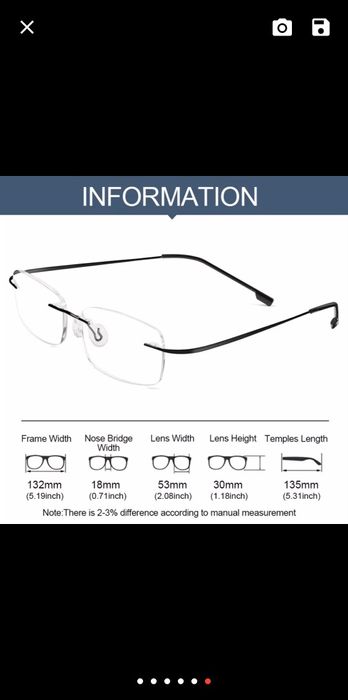 очила с "титаниеви рамки" с диоптър+ 1.50 до+ 3.50