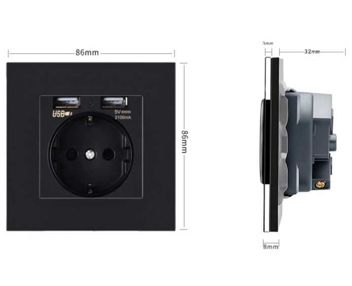 Мини скрита камера в контакт сигурност шпионаж сензор за движение WiFi