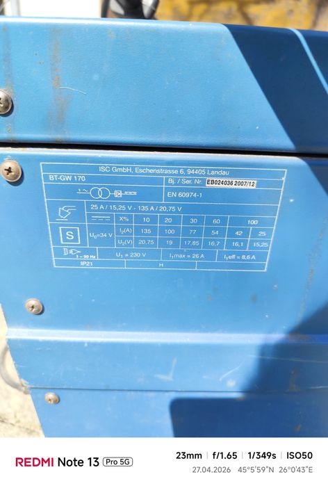 Aparat de sudura argon