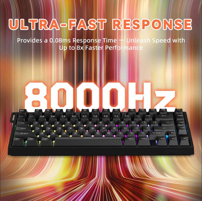 Магнетична клавиатура ATTACK SHARK R82 HE Rapid Trigger