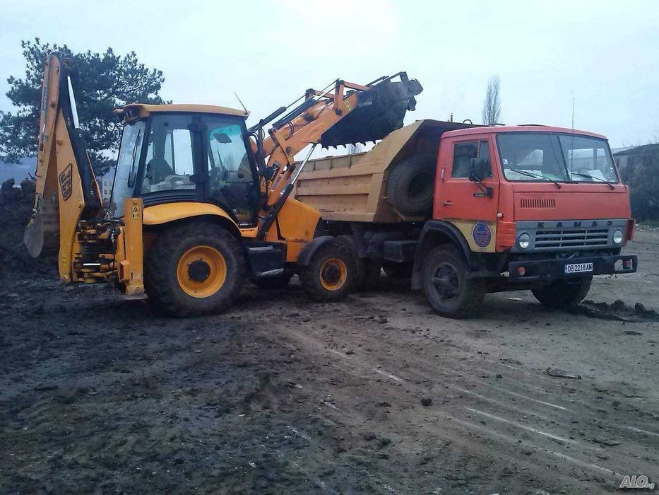 Транспорт с 10 и 20 тонен САМОСВАЛ и БАГЕР
